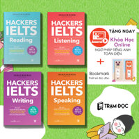 Trạm Đọc Official  Combo Trọn Bộ 4 Cuốn Hackers IELTS  Listening  Reading  Speaking  Writing  - TB - 2023