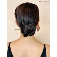 Trâm đồng hình cây nấm, trâm đồng cài tóc thời trang, trâm thủ công bằng đồng