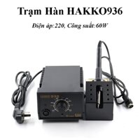 Trạm Hàn Hakko 936 Tay Hàn 907 Điện Áp 220V Công Suất 60W Mỏ Hàn Thiếc Điều Chỉnh Nhiệt Độ