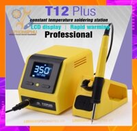 Trạm hàn T12 Plus Chính hãng OssTeam New 2023 CS75W Nhiệt độ 100 – 480°C ( Kèm Mũi Cong T12-BLS )