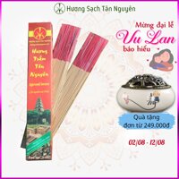 Trầm hương Tân Nguyên, nhang trầm sạch, nhang trầm hương cao cấp hộp giấy 90 que dài 23cm, 38cm