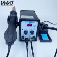 Trạm khò hàn MMHJ 8586A 2 trong 1 hàn linh kiện điện tử sửa điện thoại chỉnh nhiệt công nghệ mới 220V 750w