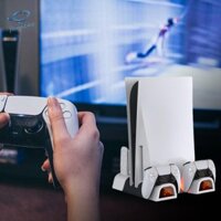 Trạm làm mát và chân đế dọc cho bộ sạc bộ điều khiển PS5 Pro / PS5 Slim / PS5 [Fanicas.vn]