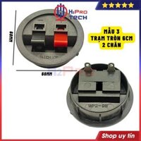 Trạm Loa Thùng, Amply, Sub Cao Cấp Các Loại, Hậu Loa 2 - 4 - 8 Cọc Đa Dạng Mẫu Mã Kích Thước 1 Chiếc-H2pro Tech - Mẫu 3 tròn-2 chân