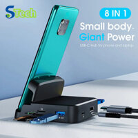 Trạm nối HUB loại C di động cho Samsung S20 S10 Dex Pad Station Bộ chuyển đổi nguồn đế cắm tương thích USB C sang HDMI cho Huawei