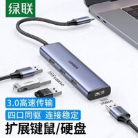 Trạm nối UGREEN Type-C, bộ chuyển đổi card mạng có dây USB-C, trạm nối HDMI Thunderbolt 3, bộ chia HUB