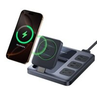 Trạm Sạc 8-in-1 Baseus Nomos 3AC+1U+3C 67W + Magnetic Wireless Qi2 15W (with 1.5m AC Power Cord US Plug)