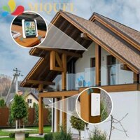 Trạm thời tiết kỹ thuật số MIQUEL, Đồng hồ báo thức Máy đo nhiệt độ và độ ẩm không dây, Máy đo độ ẩm màn hình lớn Màn hình cảm ứng Màn hình cảm ứng Barometer Dự báo thời tiết hộ gia đình
