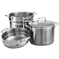 Tramontina Gourmet Tri-ply Base Stainless Steel 4-Piece 8-Quart Multi-Cooker