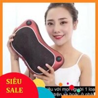 [TRAN20S GIẢM 20K] Gối Massage Cổ, Máy Massage Cổ, Lưng Hồng Ngoại 8 Bi Xoay Đổi Chiều Hàn Quốc, Bảo Hành 12 Tháng