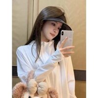 Trắng Băng Lụa Chống Nắng Quần Áo Nữ Mùa Hè 2024 Phong Cách Mới Mùa Hè Chống Nắng Quần Áo Rời Mỏng Thể Thao Áo Khoác Chống Tia Cực Tím