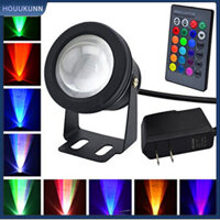 Trang chủ 2 gói Đèn đài phun nước LED dưới nước, Đèn thay đổi màu RGB chống nước IP68, Đèn LED chìm 10W có