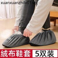 Trang chủ Flannel Bao Giày Hộ Gia Đình Chống Trơn Trượt Chống Mài Mòn Chống Bụi Trong Nhà Lặp Lại Giặt Giày Học Sinh