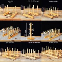 Trang chủ Holder cụ bằng gỗ treo ngược Asphalt Water Dustproof Tea Cup Glass Creative Acceptance Set Rack
