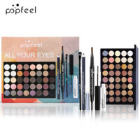 Trang Điểm POPFEEL 40 Màu Phấn Mắt Bảng Mascara Phấn Mắt Bút Kẻ Mắt Bút Chì Kẻ Lông Mày Bộ Bút Chì Người Mới Bắt Đầu
