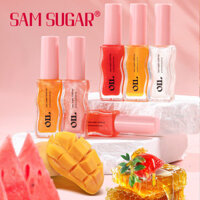 Trang Điểm SAM SUGAR Dầu Môi Trái Cây Mật Ong Tinh Chất Dưỡng Ẩm Phai Màu Môi Đường Son Bóng Trong Suốt Ngọc Trai Son Bóng 25.3.17