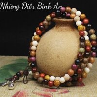 TRÀNG HẠT 108 HẠT NIỆM PHẬT - chuỗi hạt 108 hạt đeo tay , đeo cổ , vòng tay hạt gỗ trầm hương CAO CẤP phong thủy may mắn
