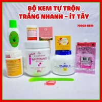 (trắng nhanh) Bộ kem body 10 món Siêu Trắng nhanh siêu thấm Velvet+ 3c3 Abutine + kích X3 chất vàng siêu kích