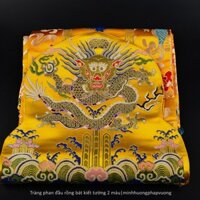 Tràng Phan Đầu Rồng Vải Gấm Thêu Biểu Tượng Bát Kiết Tường