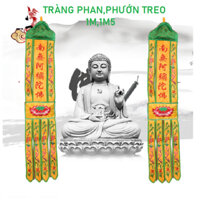 Tràng Phan,Phướn Treo Phật Giáo 1m,1m5 (Cặp)
