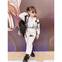 Trang Phục Biểu Diễn Nhảy Hiện Đại Cho Bé Gái 15-40Kg, Bộ Quần Áo Hiphop Croptop Cá Tính Cho Bé Gái HANNAH KIDS