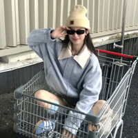 Trang phục bóng chày mùa xuân thu cổ áo có thể tháo rời cho nữ áo khoác kiểu Mỹ áo khoác Jacket da lộn kiểm soát giá 118 thêu 64ZJ