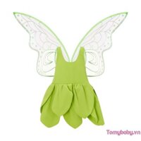 Trang phục bướm cho bé gái Váy Halloween + Cánh bướm + Tai yêu tinh + Băng đô + Cây đũa phép hình ngôi sao cho trang phục ngày lễ tiệc Cosplay