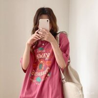 Trang phục cặp đôi cotton rộng rãi kích thước lớn mùa hè mới áo thun ngắn tay kích thước lớn trang phục bạn gái tốt nhất áo dài vừa cho phụ nữ