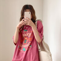 Trang phục cặp đôi cotton rộng rãi kích thước lớn mùa hè mới áo thun ngắn tay kích thước lớn trang phục bạn gái tốt nhất áo dài vừa cho phụ nữ