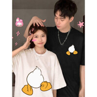 Trang phục cặp đôi mùa hè, áo phông cặp đôi cao cấp, trang phục cặp đôi tay ngắn, áo phông nữ