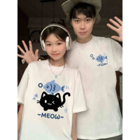 Trang phục cặp đôi mùa hè, áo phông thời trang cao cấp cho cặp đôi, trang phục cặp đôi tay ngắn, áo phông nữ