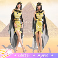 Trang Phục Cleopatra Cosplay Vàng Đen Đầm Dành Cho Nữ Trưởng Thành Gợi Cảm Áo Nữ Hoàng Ai Cập Biểu Diễn Halloween Bộ Trang Phục