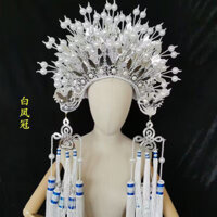 Trang phục cô dâu opera bướm Peking Opera, cung cấp cho công chúa hoàng gia, studio múa say rượu, vương miện phượng hoàng, vương miện phượng hoàng Xiapei