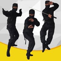 Trang Phục Cổ Mặt nạ Quần Áo Sát Thủ Dịch Vụ Đường Ngủ Quần Áo Ninja Nam Nữ Quần Áo Đen Người Võ Thuật Trộm Chiến Binh Hiệu Suất Trang Phục 3.1