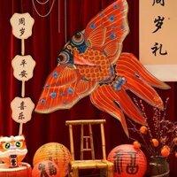 Trang Phục Cổ Phong Cách Trung Hoa Một Tuổi Quà Tặng Trang Trí Diều Đạo Cụ Truyền Thống Phong Cách Trung Hoa Diều Giấy Retro Nuốt Cá Vàng Bướm Phong Cách Trung Hoa