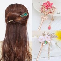 Trang phục cung điện cổ, kẹp tóc, phụ kiện tóc Hanfu cổ điển, kẹp tóc đa năng với tua rua, phụ kiện tóc kiểu cổ điển, phụ kiện updo