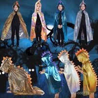 Trang phục Halloween cho trẻ em, áo choàng khủng long, trang phục biểu diễn hóa trang, đạo cụ áo choàng phù thủy
