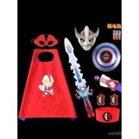 Trang phục Halloween cho trẻ em, áo choàng biểu diễn năm mới, mặt nạ cosplay, mặt nạ siêu nhân, quần áo cho bé trai