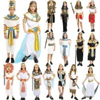 Trang phục Halloween cosplay cho trẻ em trai và gái, trang phục pharaoh Ai Cập Cleopatra, công chúa Hy Lạp cổ đại, trang phục hoàng tử Rome
