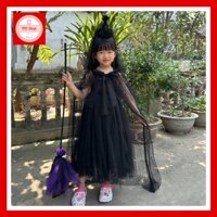 Trang phục Halloween - Set đồ hóa trang váy + Áo choàng độc đáo cho bé gái