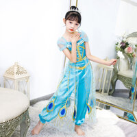 Trang phục hóa trang công chúa Jasmine kèm phụ kiện cho bé gái 3-9 tuổi