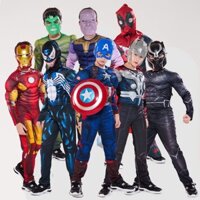 Trang phục hóa trang siêu nhân, siêu anh hùng cơ bắp cho bé trai Halloween Bộ đồ người nhện