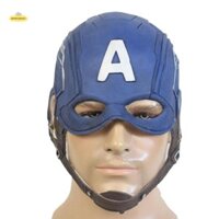 Trang phục hóa trang JETELLYBOXSS Captain America, có nắp cằm Mũ đội đầu Captain America 3D, Đạo cụ hóa trang Công lý cao su ngộ nghĩnh Mũ nón Marvel cổ điển Đạo cụ Cosplay
