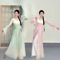 Trang phục khiêu vũ màu hồng Gradient thanh lịch cổ điển