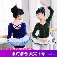 Trang phục khiêu vũ trẻ em, váy tulle phồng cho bé gái, váy ballet màu xanh hoàng gia, váy biểu diễn trẻ em, váy công chúa