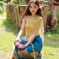 Trang phục khiêu vũ Xishuangbanna Phong cách biểu diễn Ngôi sao Cùng phong cách Phong cách mới Trang phục dân tộc Thái Lan 2023 Mặt Yitu Họ