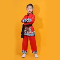 Trang phục luyện tập võ thuật cho trẻ em Trang phục biểu diễn Kung Fu cho trẻ em trống Trang phục biểu diễn trò chơi huấn luyện MÚA LÂN SƯ RỒNG Trung Quốc-dd15 VGBI