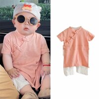 Trang phục Nhà Đường bé trai bé gái phù hợp để làm lễ rửa tội cho bé