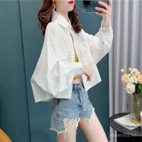 Trang phục nữ cỡ lớn hàng mới 2025 Áo cardigan dáng ngắn phong cách Hàn Quốc mẫu mới xuân thu Áo khoác mỏng học sinh dài tay cảm giác thiết kế cho nữ DVJN