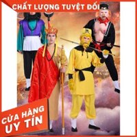 Trang Phục Tây Du Kí🚛Free Ship🚛  BỘ TRANG PHỤC 4 THẦY TRÒ ĐƯỜNG TĂNG-( tôn ngộ không,sư phụ,sa tăng,chư bát giới)